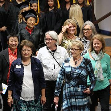 Attendees of GED graduation ceremony.